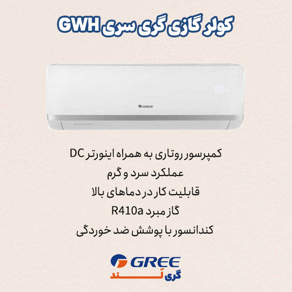 معرفی کولر گازی گری سری Gwh